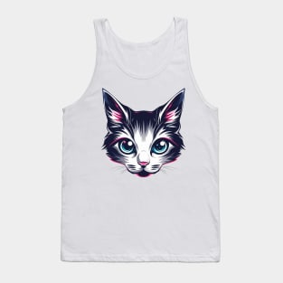 cute cat face Tank Top